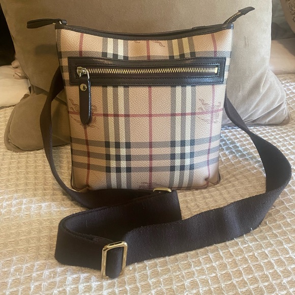 Burberry Handbags - Burberry Beige and Black Crossbody Bag